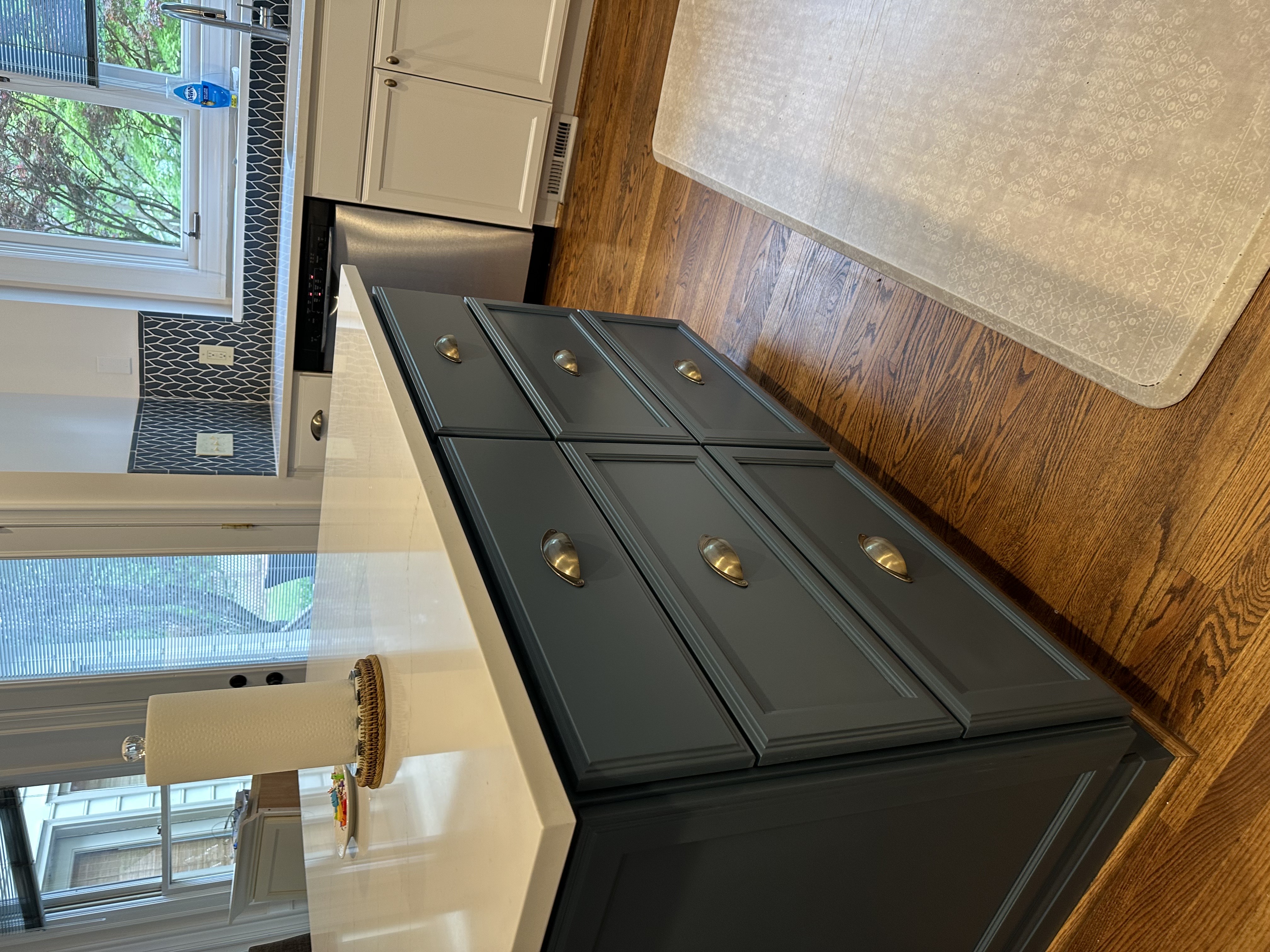 Two-Tone Kitchen Island Refinish